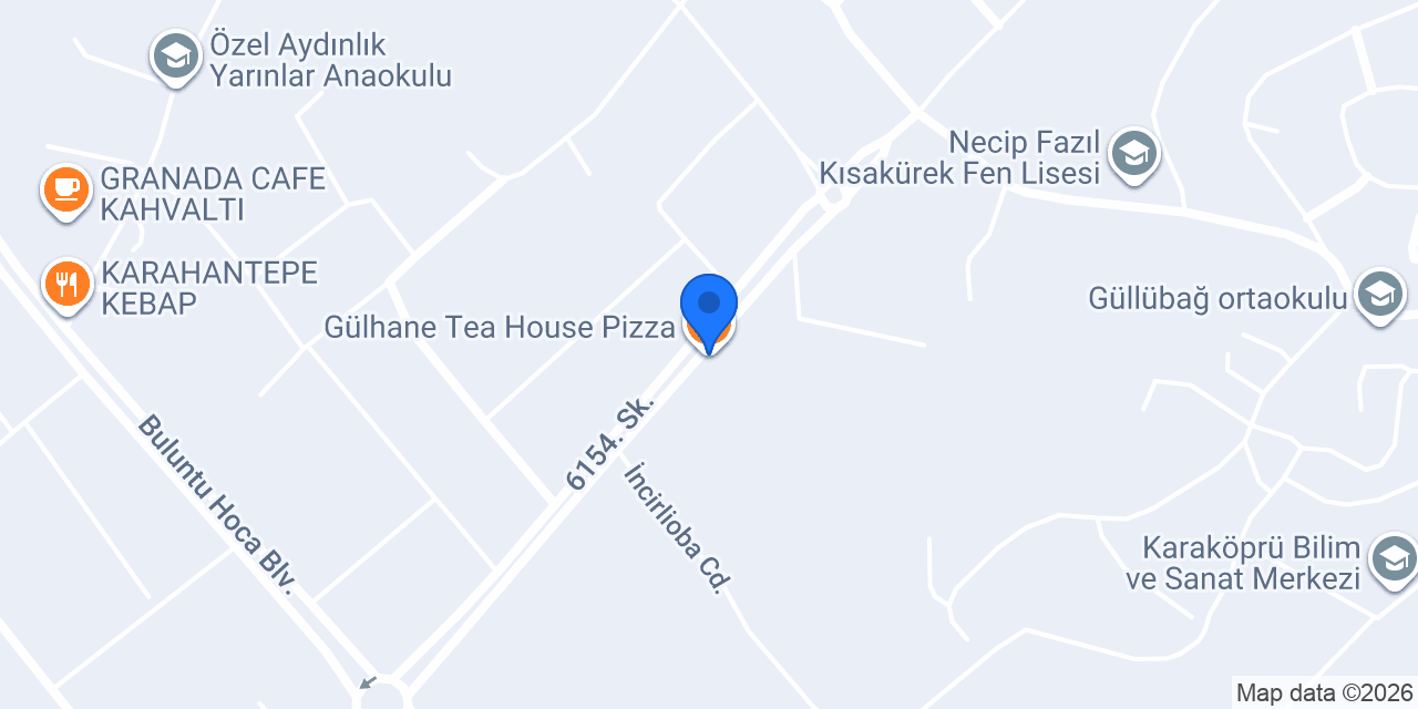 Gülhane Tea House Pizza konumu