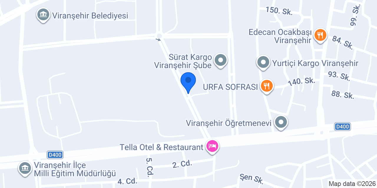 VİRANŞEHİR HAZIR BETON konumu