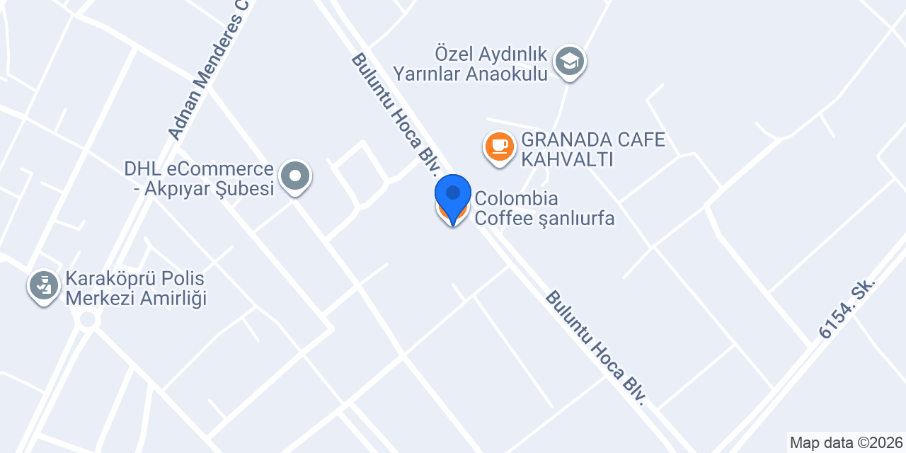 Colombia Coffee şanlıurfa konumu