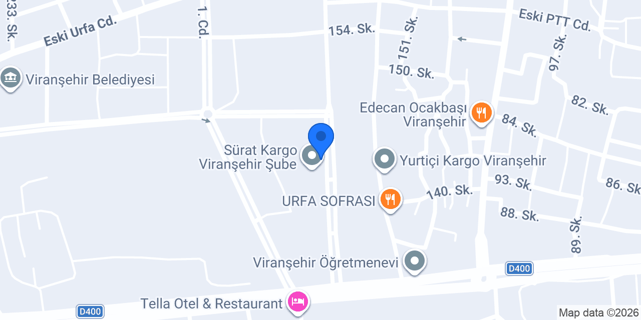 Viranşehir- Siverek Durağı konumu