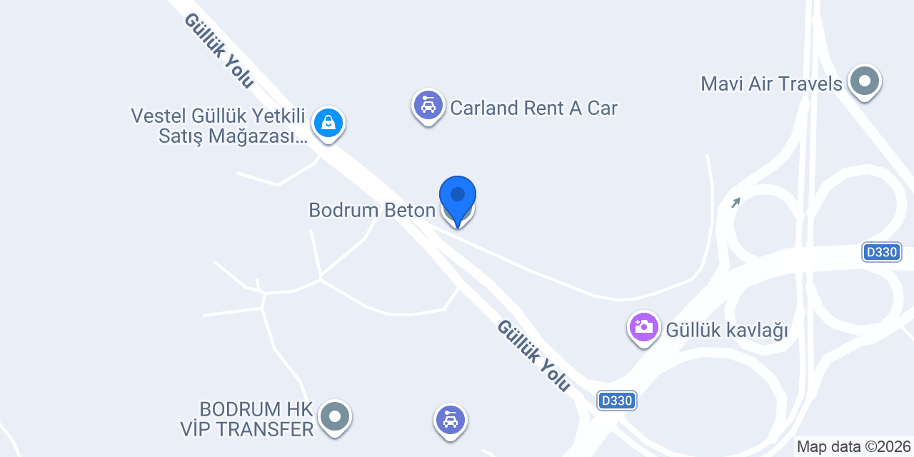Bodrum Beton konumu