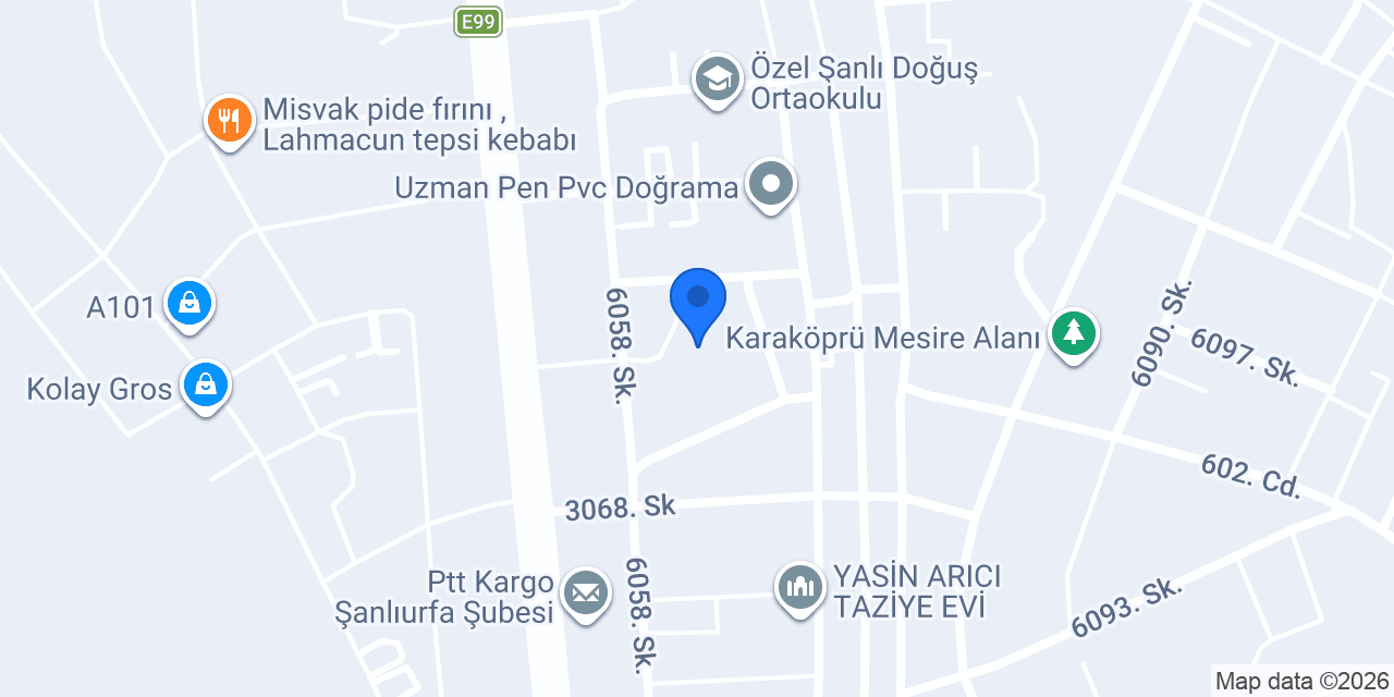 ÇINAR Pastanesi Mesire Alanı konumu