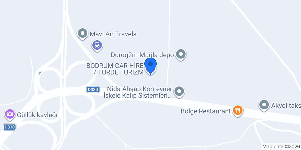 BODRUM CAR HİRE / TURDE TURİZM konumu