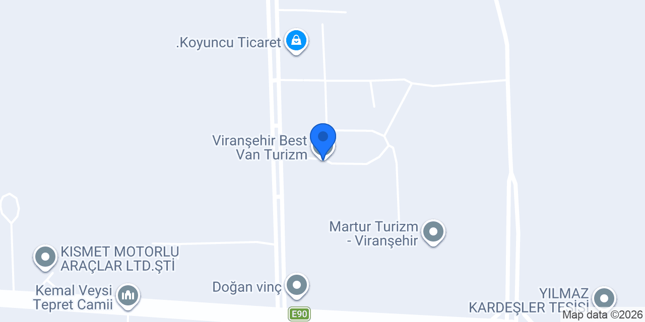 Viranşehir Best Van Turizm konumu