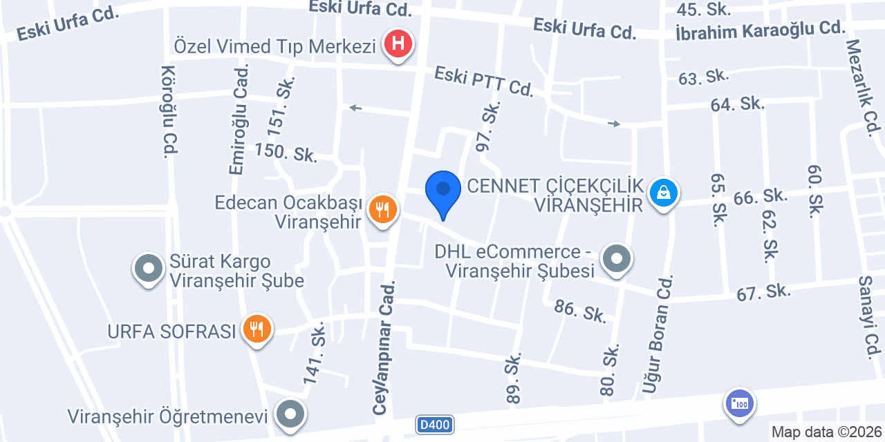 Viranşehir Kültür Eğitim Kurumları konumu