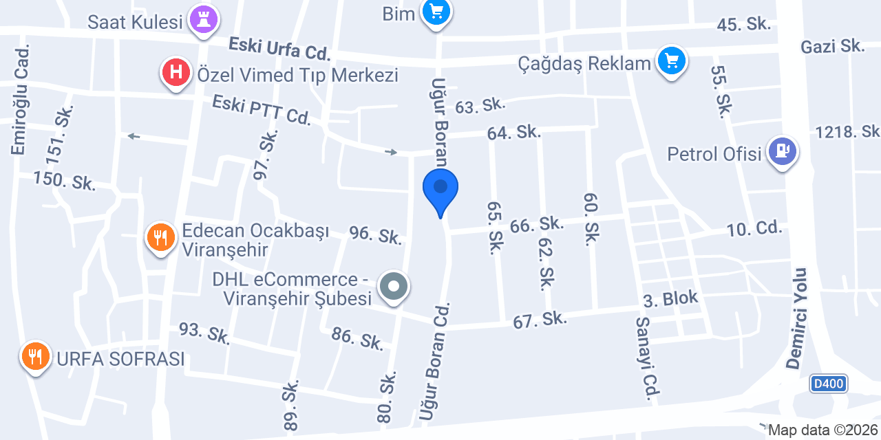 Viranşehir elektrik konumu
