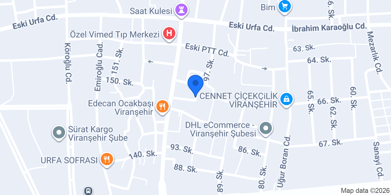 Viranşehir 2. Noterliği konumu