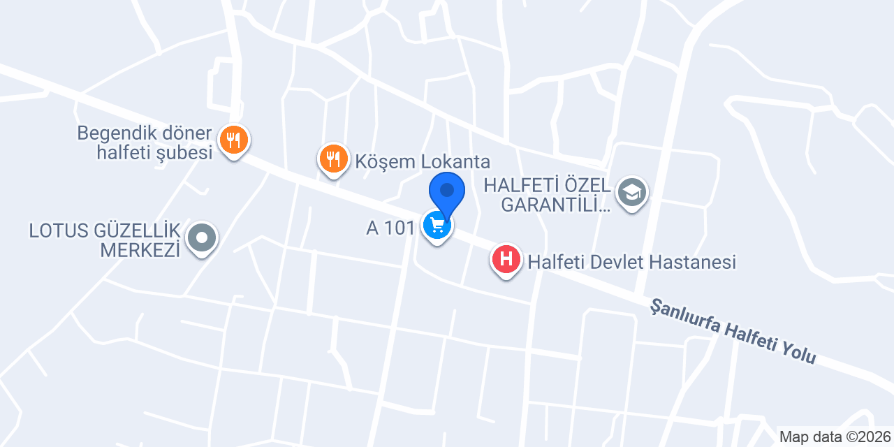 Damla Künefe Halfeti konumu