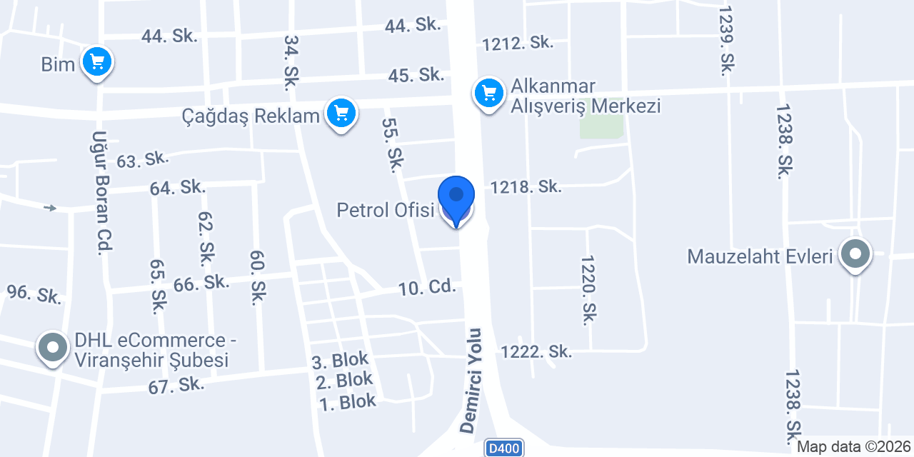 Petrol Ofisi konumu