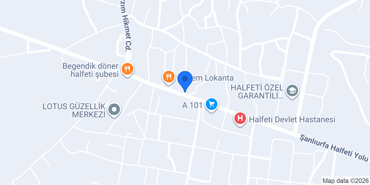 Halkbank Halfeti Şubesi konumu