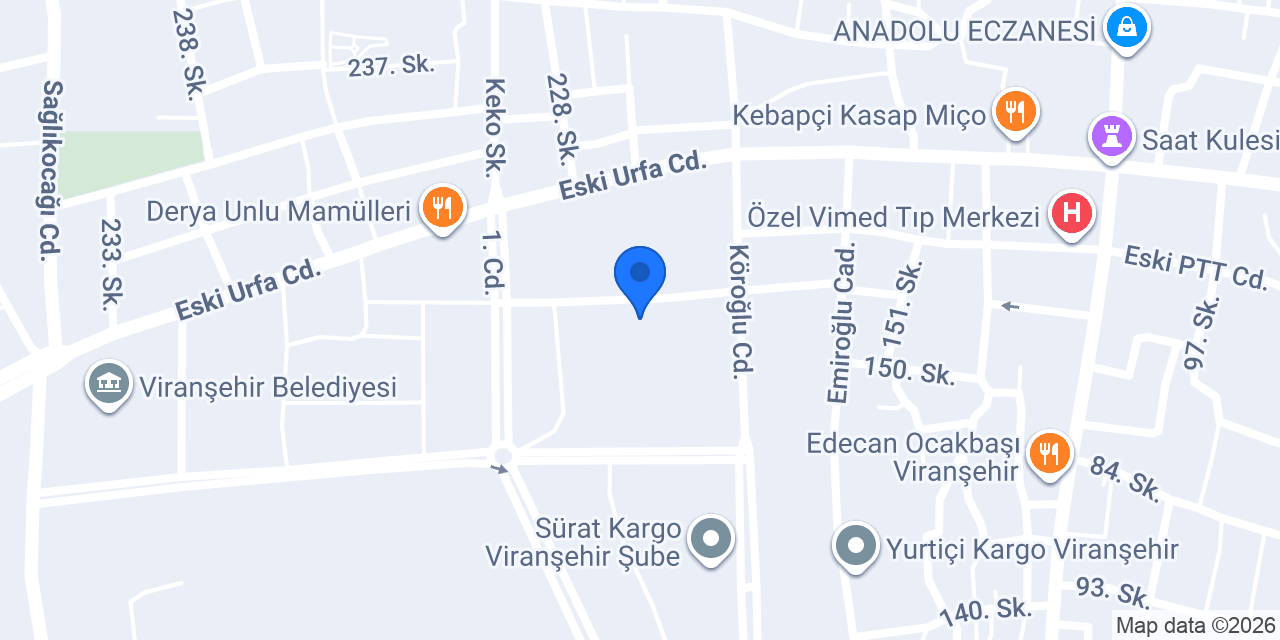Ekinci Emlak konumu