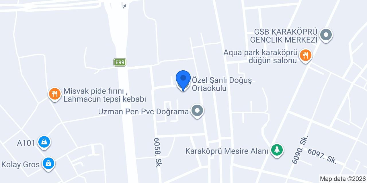 Özel Şanlı Doğuş Ortaokulu konumu