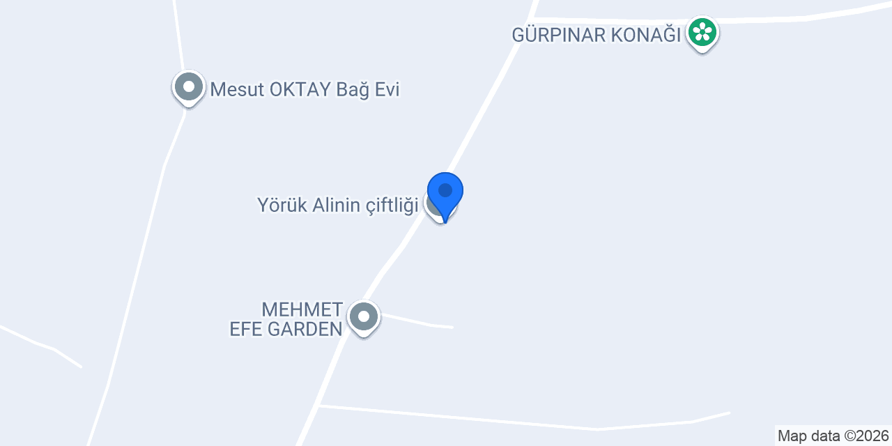 Yörük Alinin çiftliği konumu