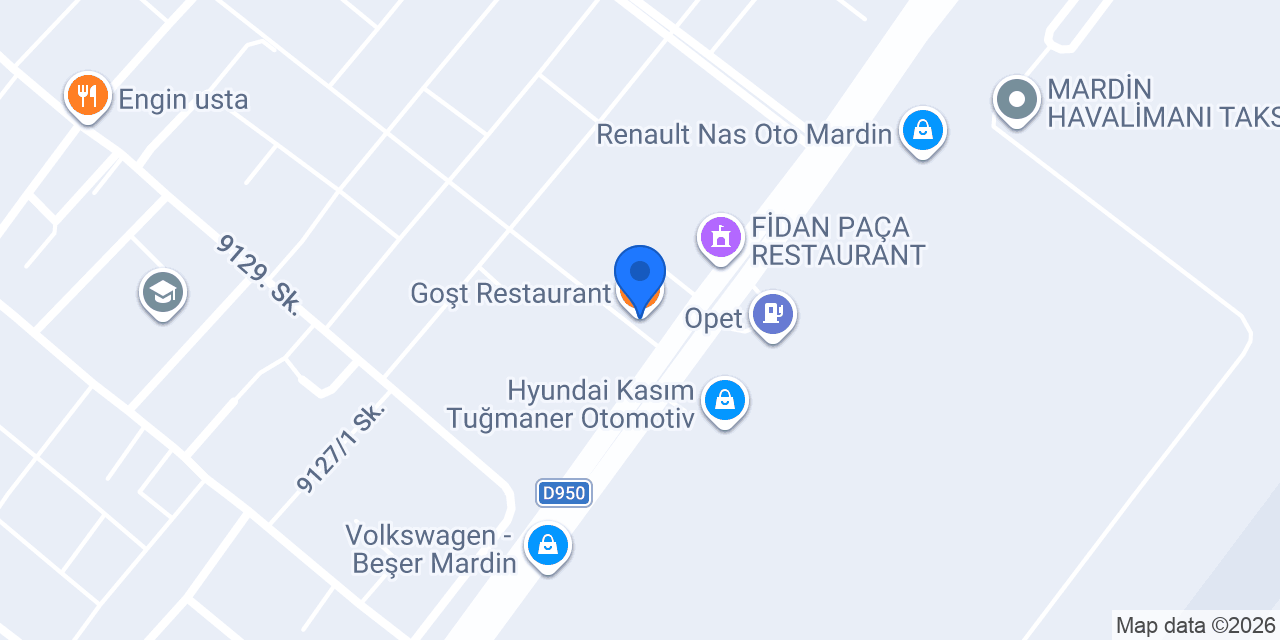Goşt Restaurant konumu