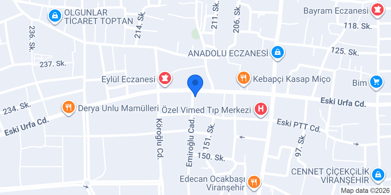 Yartuğ Ticaret konumu