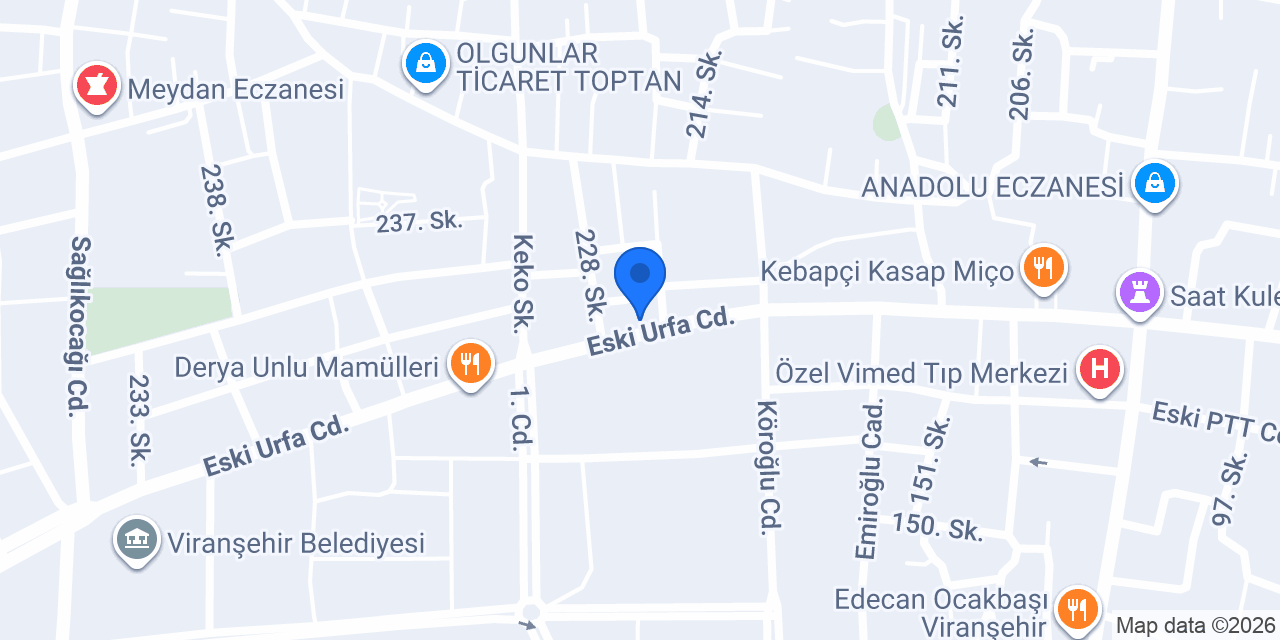 Şirin Veteriner Kliniği konumu
