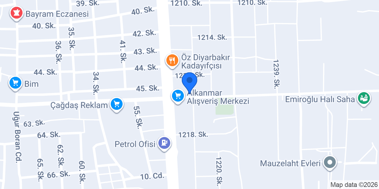 Özaydın mobilya konumu