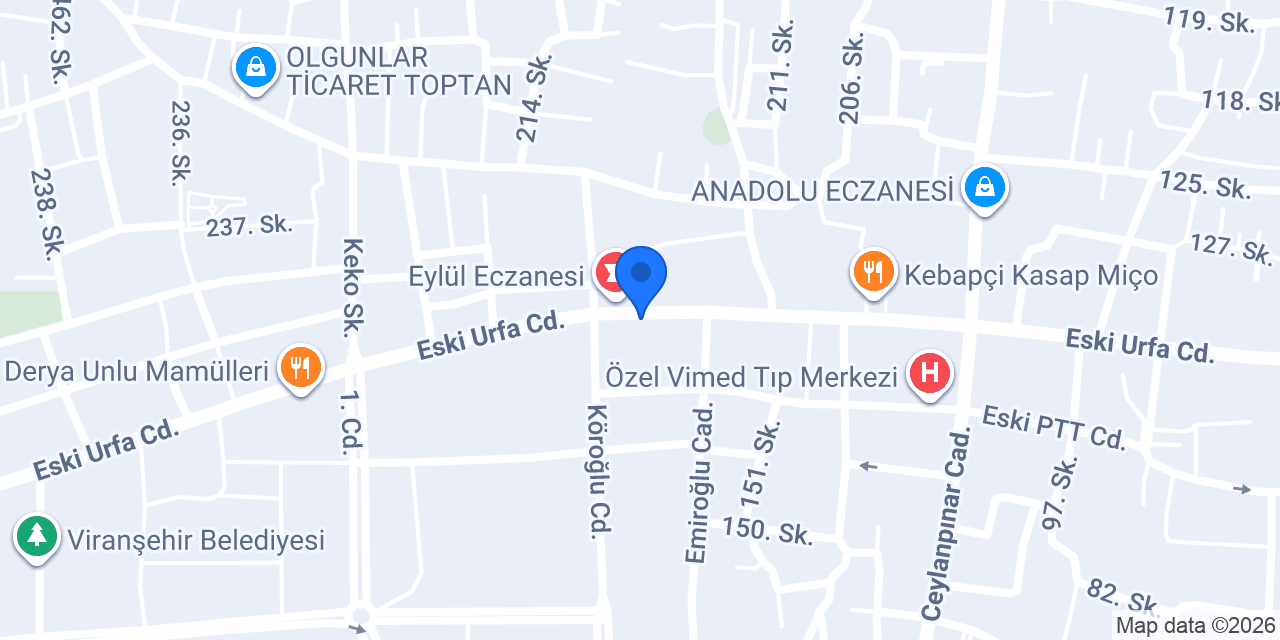 EDA KÖROĞLU ECZANESİ konumu