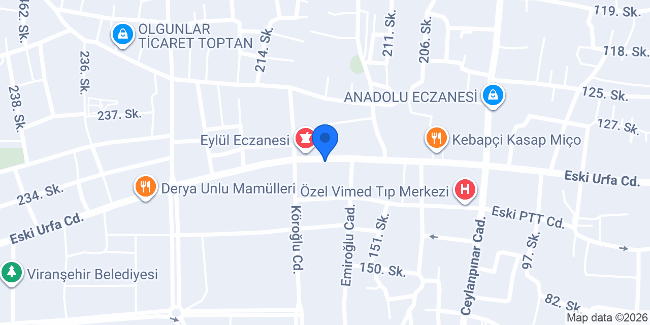 Çınar Teknoloji konumu