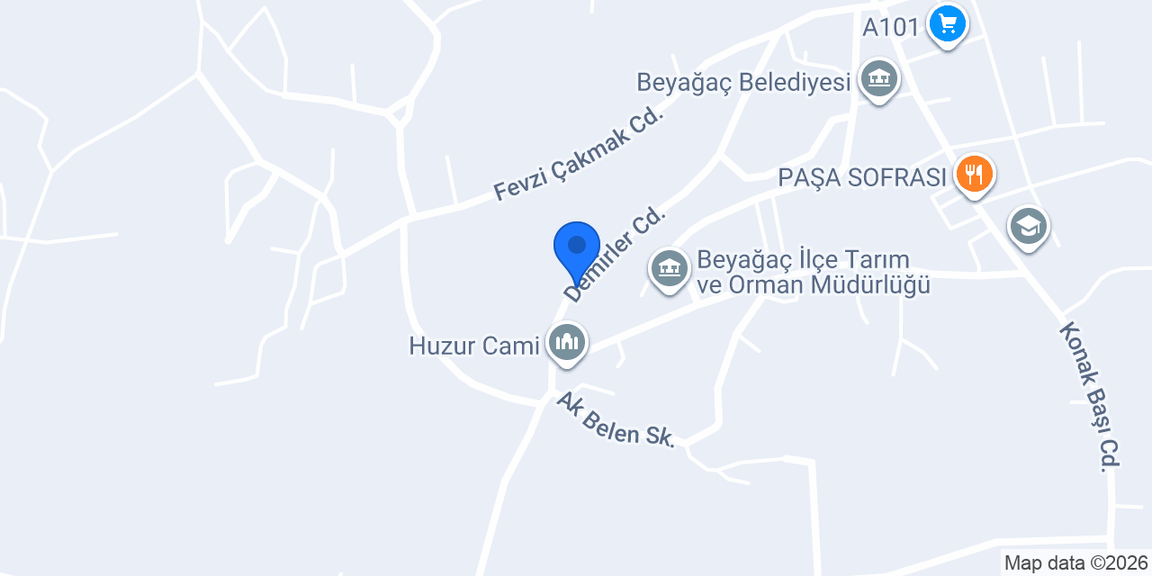 Beyağaç Müftülüğü konumu
