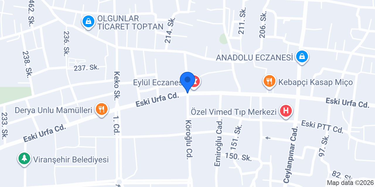 Hazar Eczanesi konumu