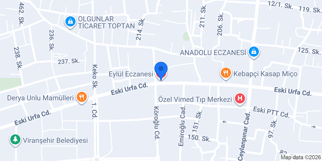 Eylül Eczanesi konumu