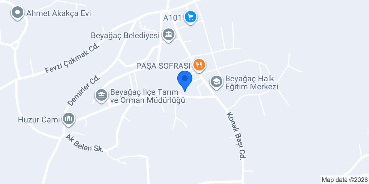 Beyağaç Anadolu Lisesi konumu