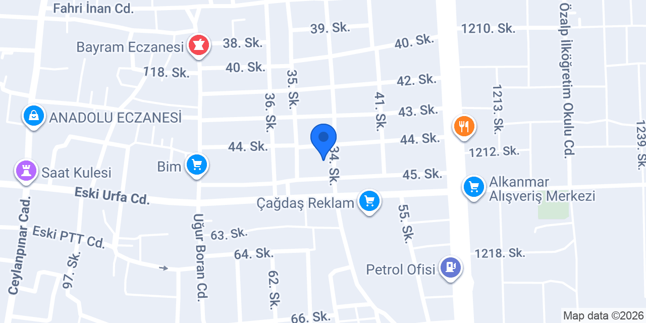 Cam Balkon Viranşehir İŞGÖR Yapı konumu