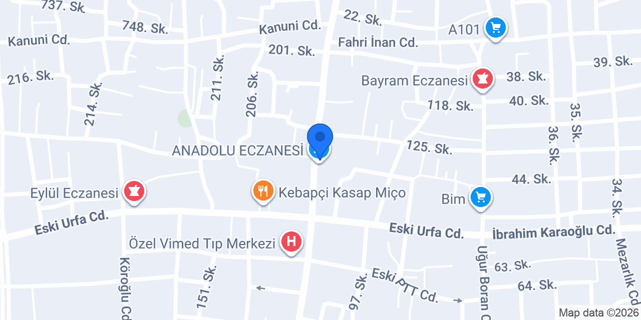Karacadağ Eczanesi konumu