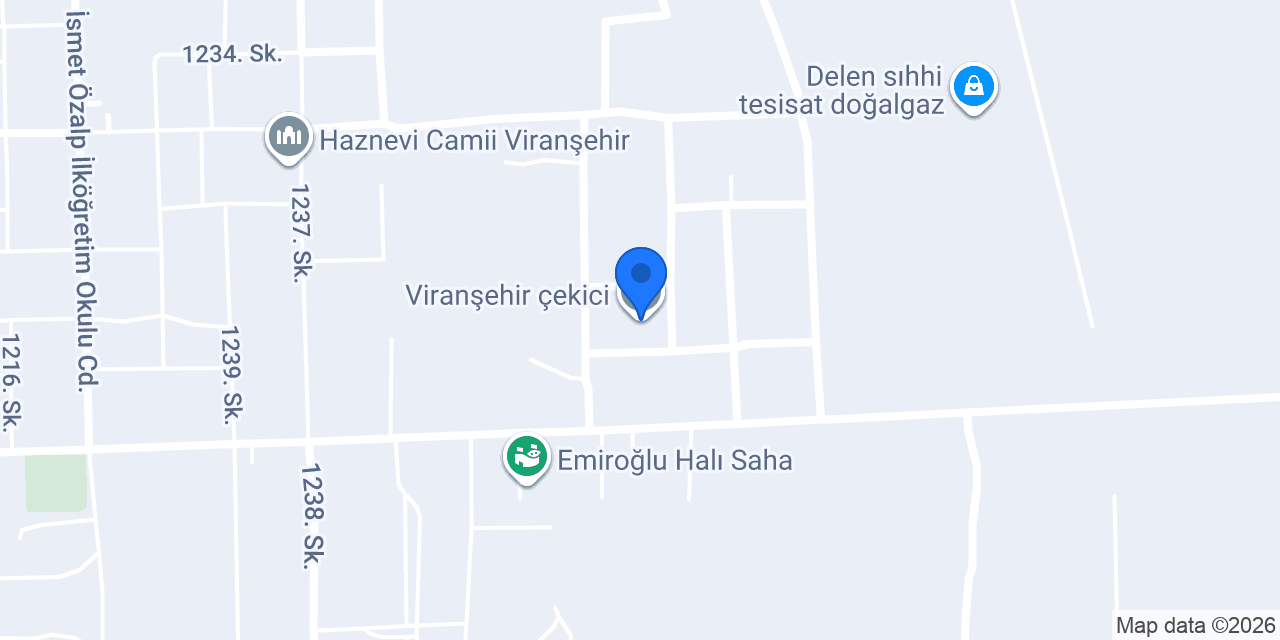 Viranşehir çekici konumu