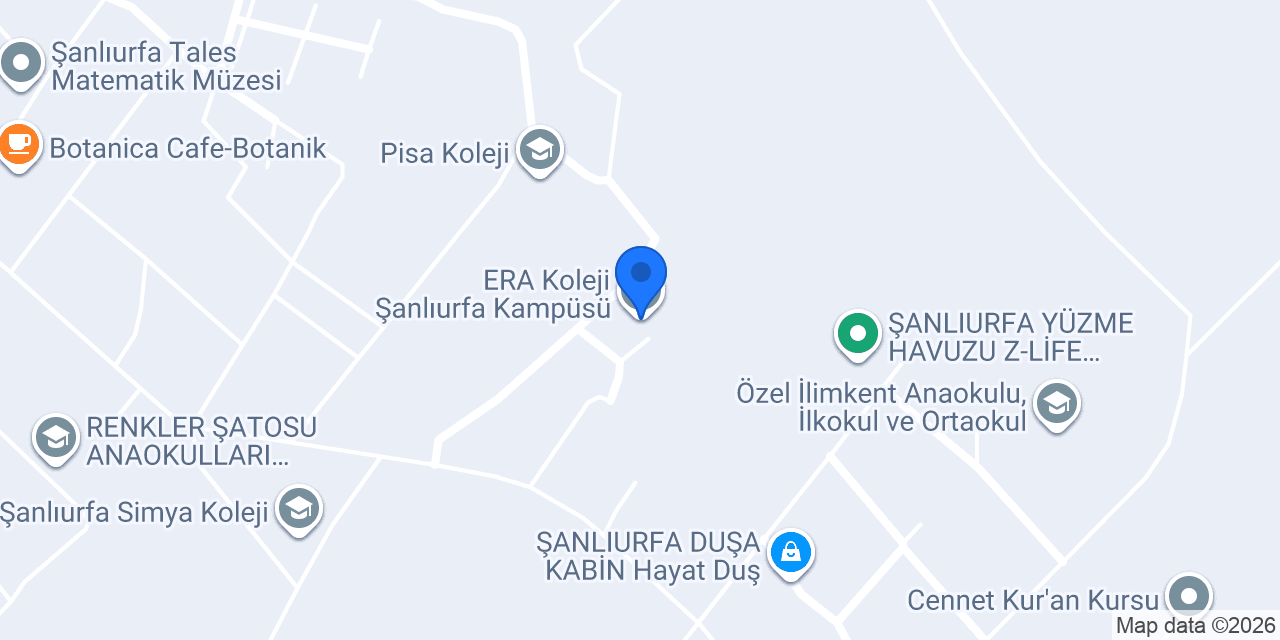 ERA Koleji Şanlıurfa Kampüsü konumu