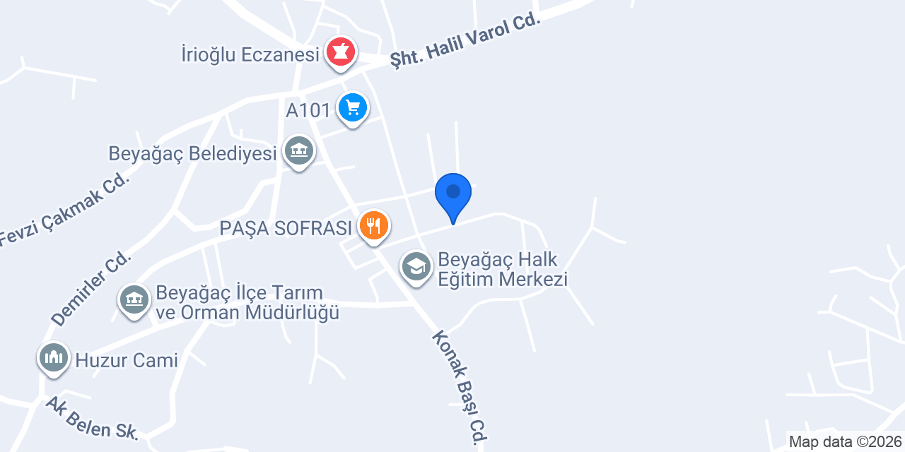 Bilgin Veteriner Kliniği konumu