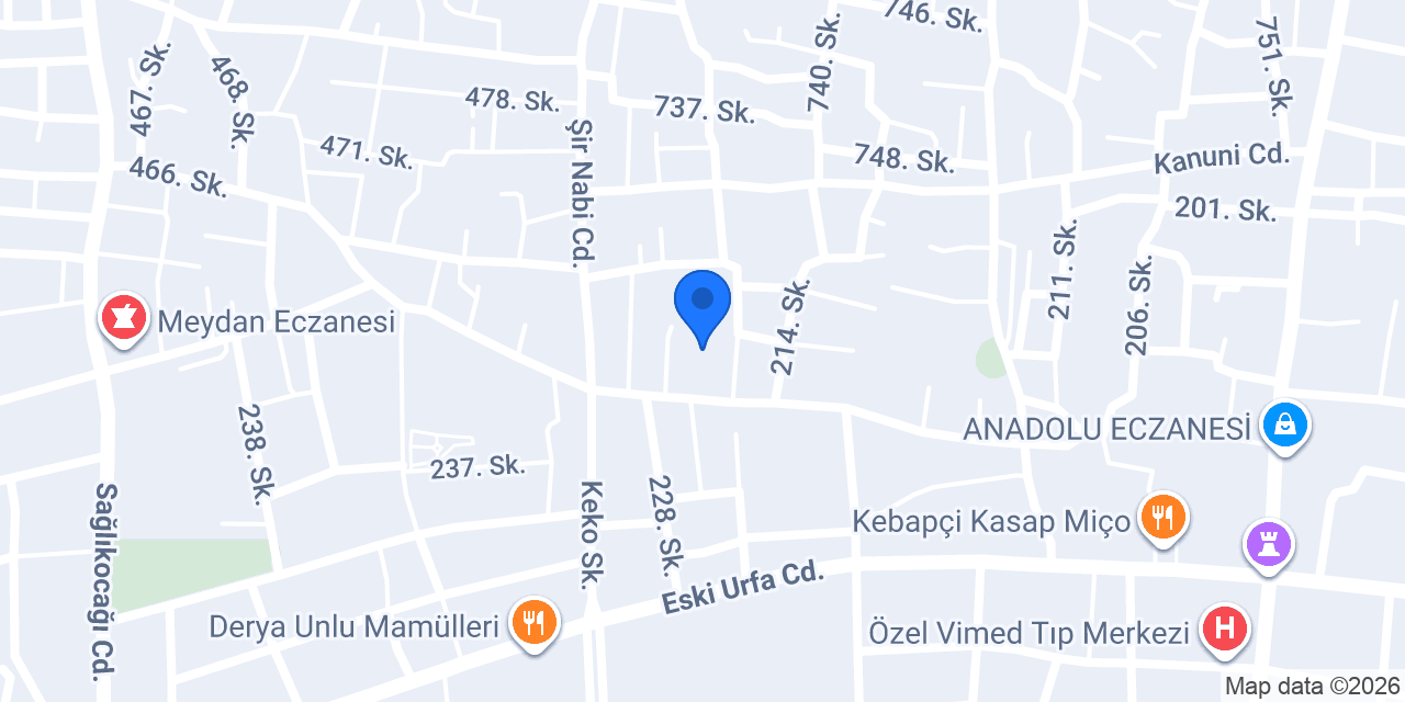 Viranşehir Cam Balkon İŞGÖR Yapı konumu