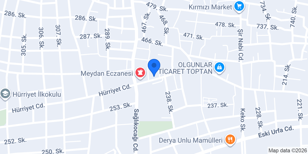 Hayat Eczanesi konumu