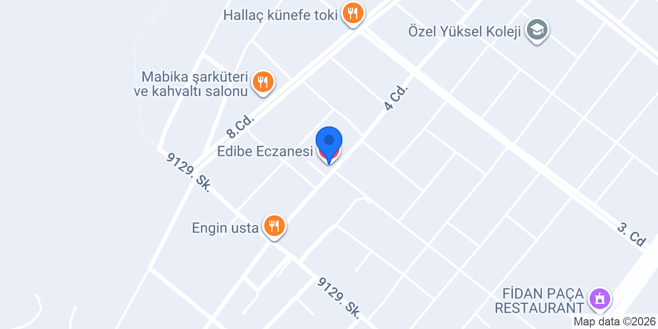 Edibe Eczanesi konumu