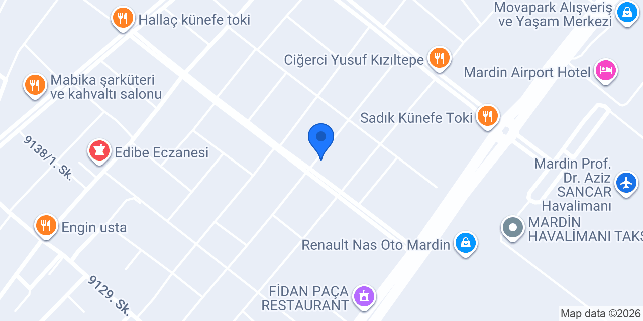 M.E.K. Su Tesisat konumu