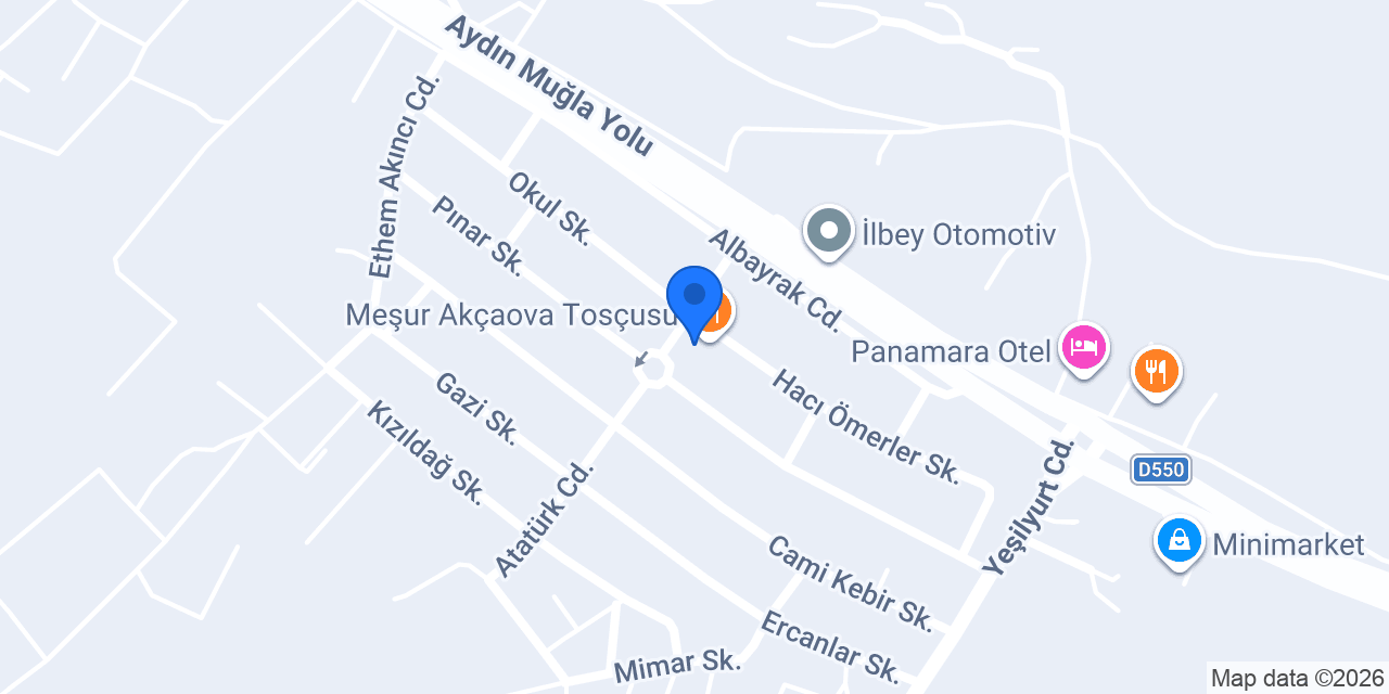 Akçaova Köyü Muhtarlığı konumu