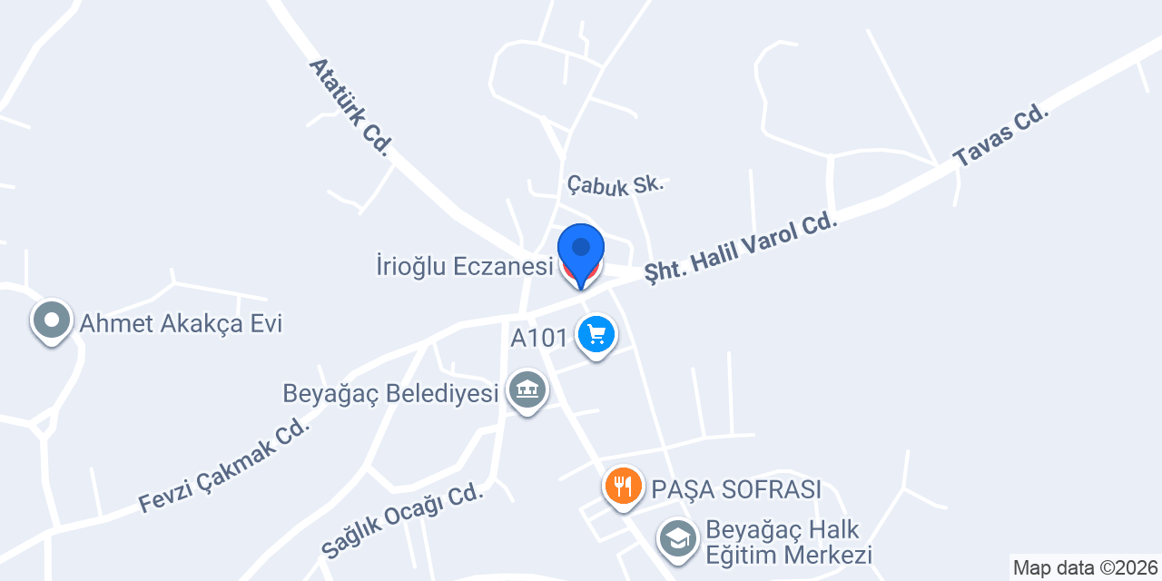 İrioğlu Eczanesi konumu