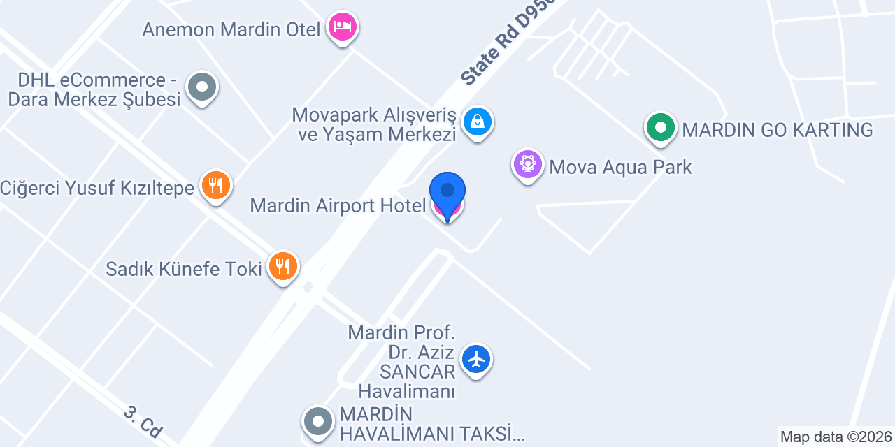 Mardin Airport Hotel konumu
