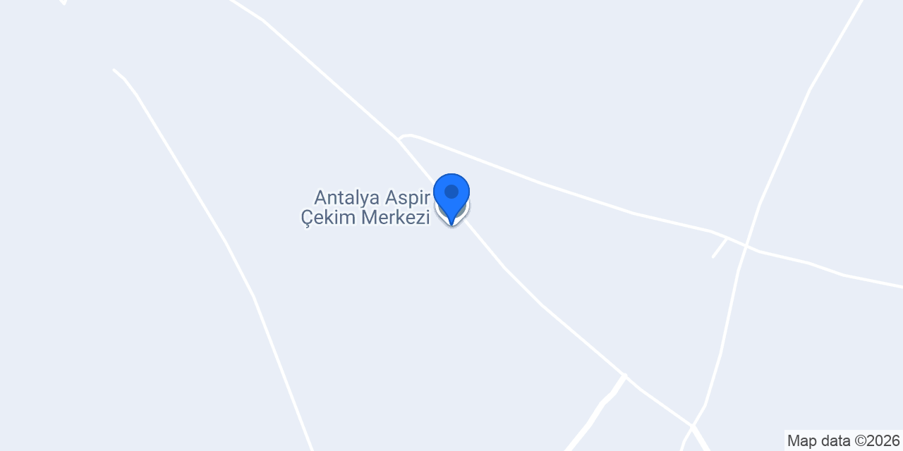 Antalya Aspir Çekim Merkezi konumu