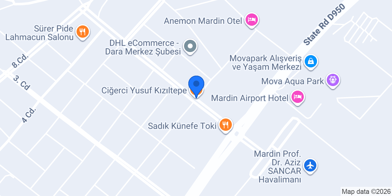 Ciğerci Yusuf Kızıltepe konumu