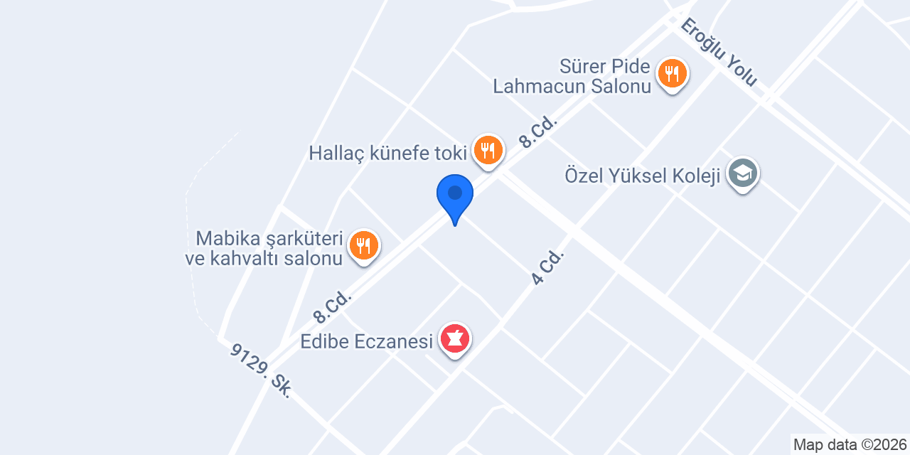 Sudem Yapı Duşakabin İmalatı konumu