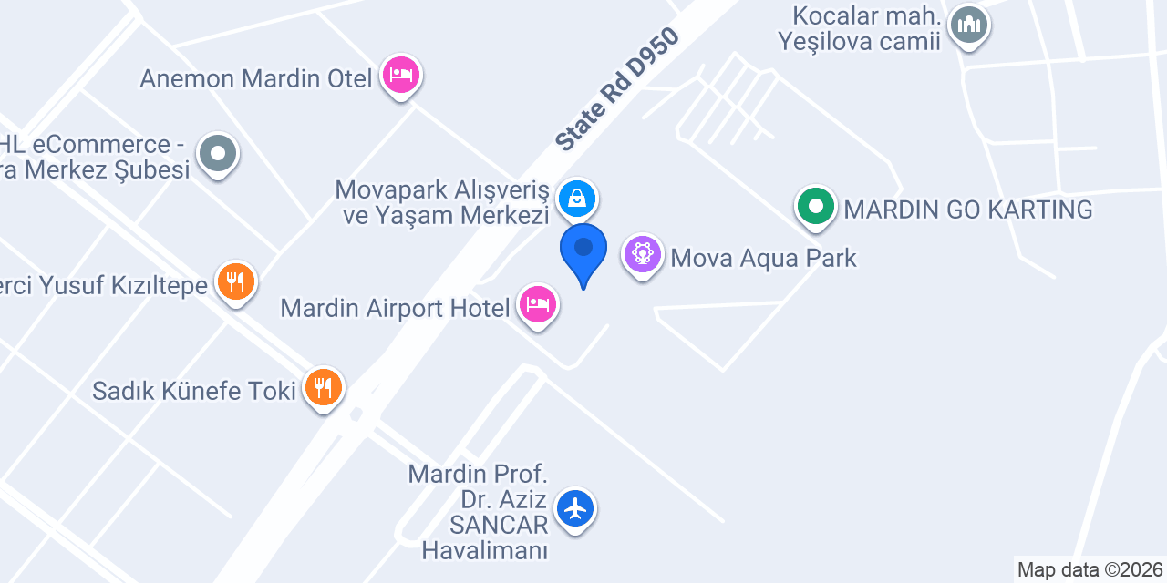 ebebek Mardin Movapark AVM konumu