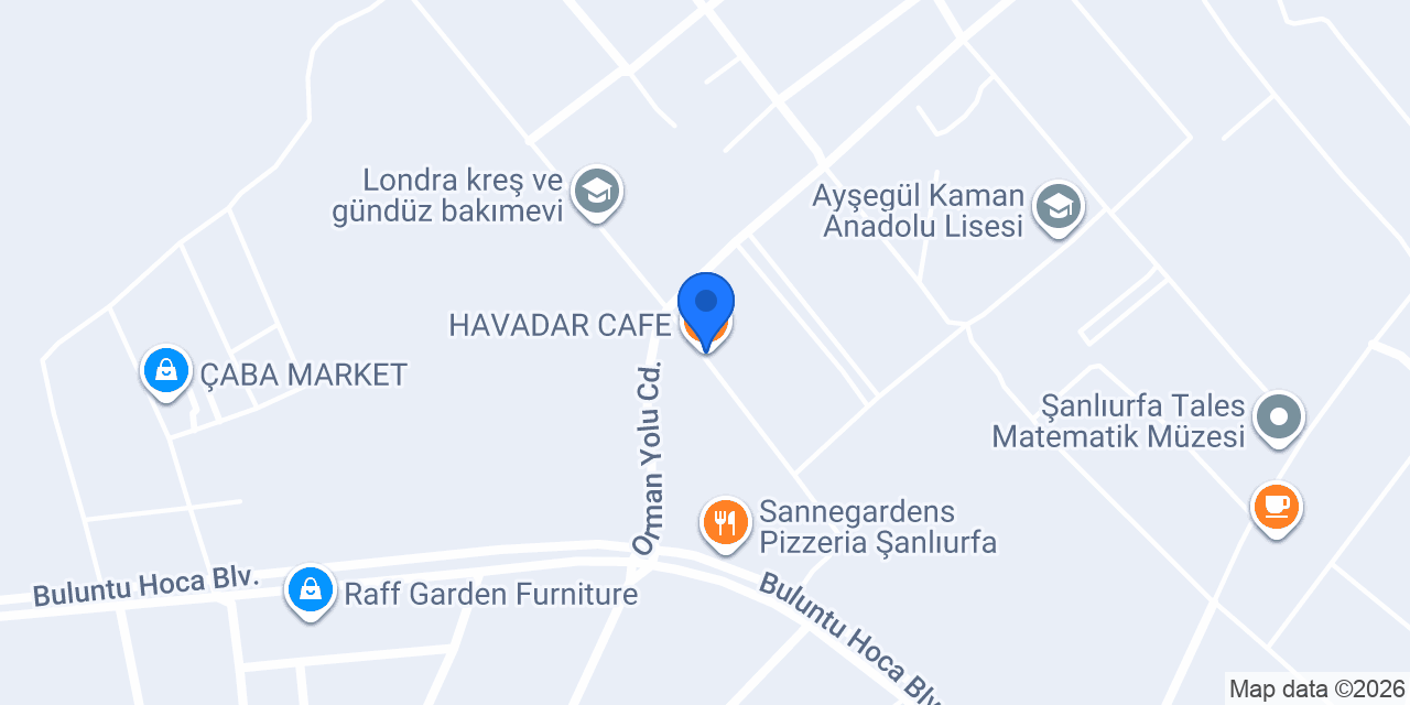 HAVADAR CAFE konumu