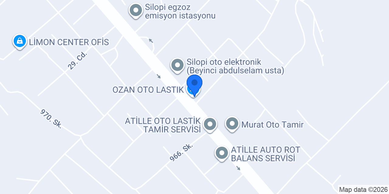 OZAN OTO LASTIK konumu