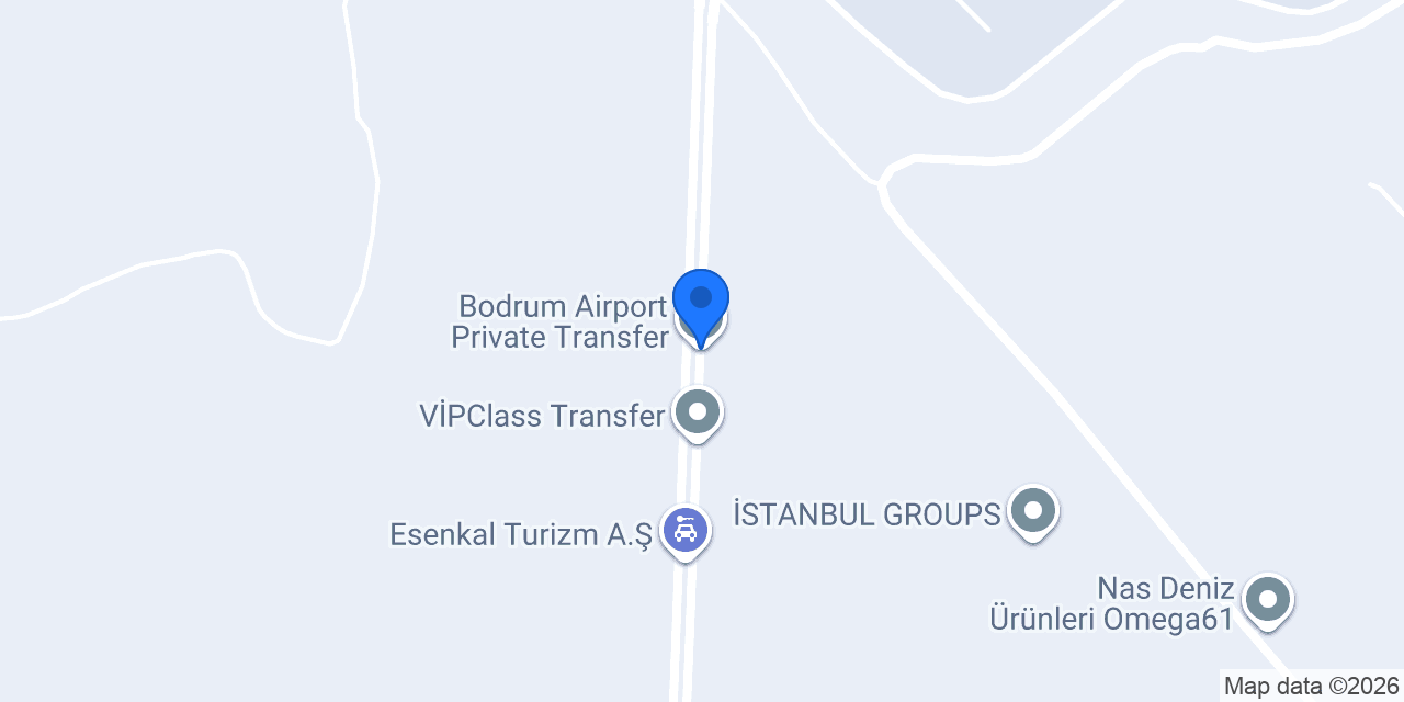 Bodrum Airport Private Transfer konumu