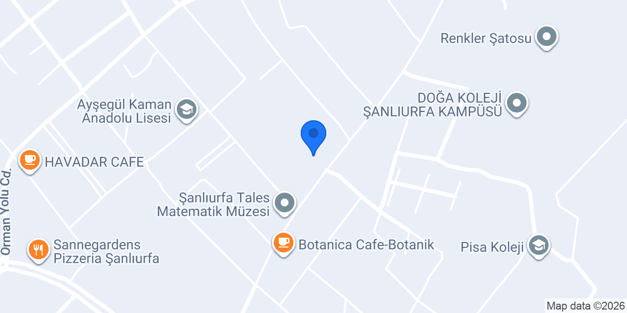 Şanlıurfa Okyanus Koleji konumu