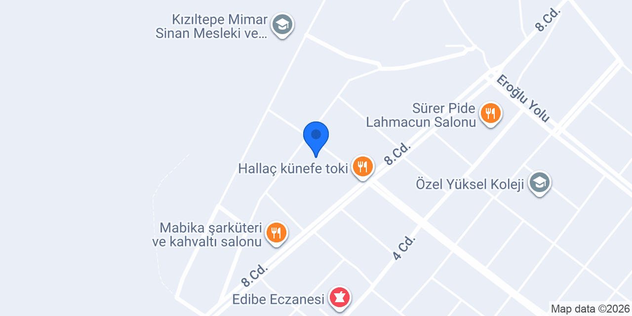 Kızıltepe Özdil Anaokulu konumu