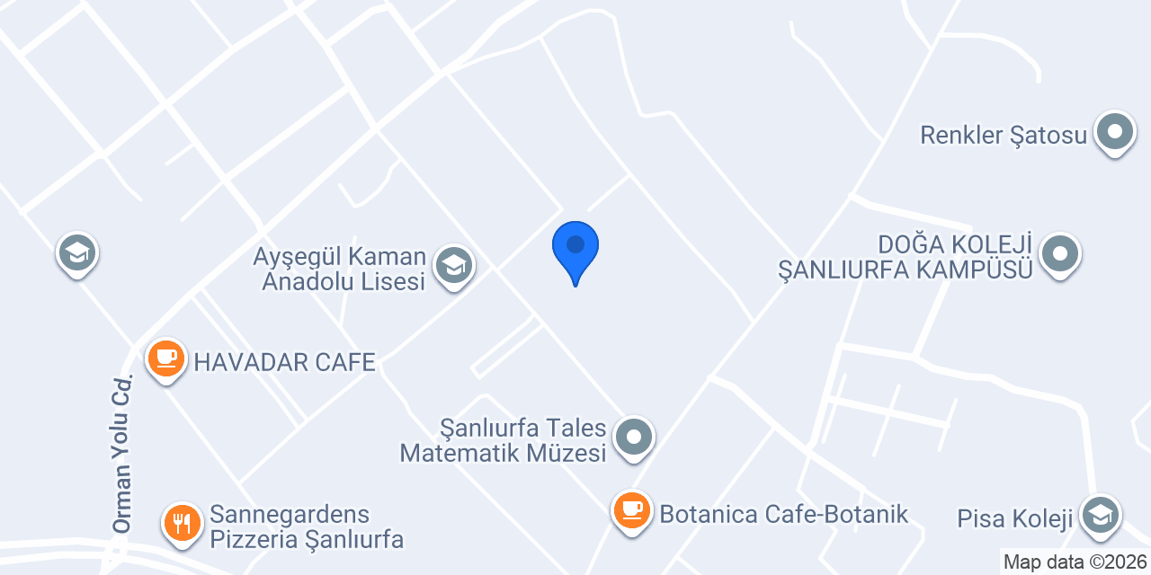 Şanlıurfa Girne Koleji konumu