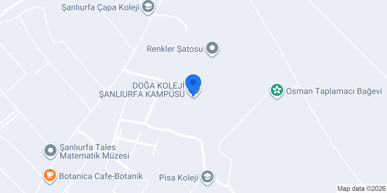 Bahçeşehir Koleji Şanlıurfa Kampüsü konumu